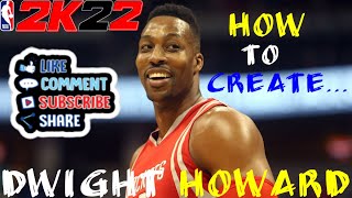 NEW NBA 2K22 Best Dwight Howard face creation Tutorial EVER [upl. by Longo]