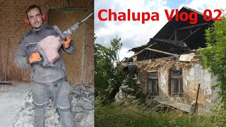 Chalupa Vlog 02  Rekonstrukce domu  Rozbíjení betonové podlahy s bouracím kladivem Hilti [upl. by Netsua]