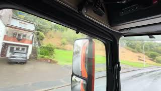 POV My journey from the villages of Germany to the autobahn on a rainy day trucking realtruck [upl. by Ilke302]