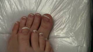 How to do own pedicure home pedicure french pedicure [upl. by Rihaz208]