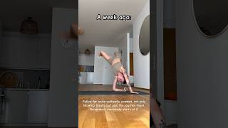 Crazy inversion progress 🤯 armbalance yoga progress [upl. by Sonnie897]