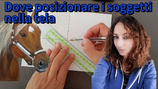 la composizione tecnica per posizionare i soggetti nella tela [upl. by Price285]