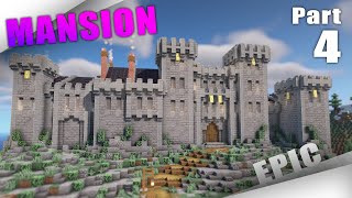 How To Build a Survival Castle Mansion in Minecraft for 10 players PART 4 Kitchen and Solar [upl. by Ahsienyt383]