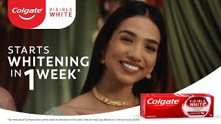 Get whiter teeth with Colgate Visible White  starts whitening in 1 week [upl. by Buckler]