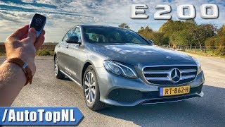 2019 Mercedes E Class E200 REVIEW POV Test Drive on AUTOBAHN amp ROAD by AutoTopNL [upl. by Airdnaz]