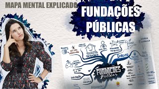 DIREITO ADMINISTRATIVO  Fundações Públicas Mapa Mental Explicado [upl. by Phares]