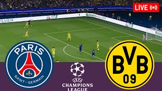 PSG vs Borussia Dortmund LIVE UEFA Champions League 2324 Full Match  Simulation Video Games [upl. by Nnairak725]