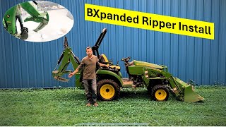 BXpanded Deere 260B Backhoe Ripper Install [upl. by Redlac]