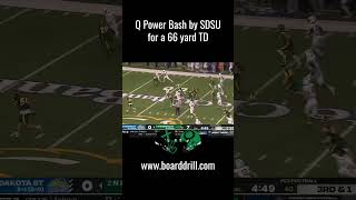 SDSU Runs Q Power Bash for a huge TD against NDSU [upl. by Lunette]