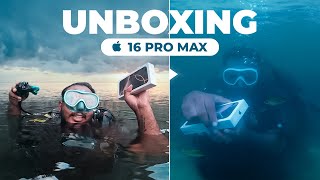 iPhone 16 pro max Underwater Unboxing 🤿🧜‍♀️🍎 [upl. by Naoma688]