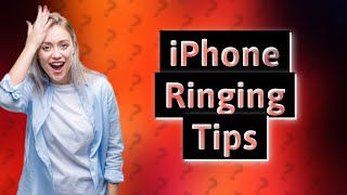 How do I make my iPhone ring out [upl. by Honora]