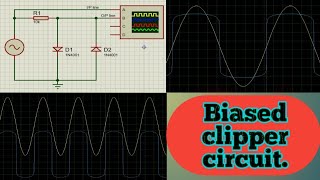 Biased Combination Clipper using proteus 8 Professional application [upl. by Cristen904]