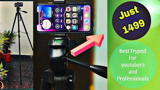 Genuine Review  Best Professional tripod under budget best tripod for YouTube beginners in telugu [upl. by Ainsley592]