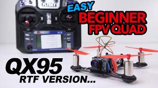 EASY Beginner Fpv Drone  QX95 Review amp Flight [upl. by Ahon]