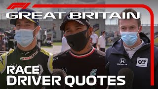 2020 British Grand Prix PostRace Driver Reaction [upl. by Gibbs]