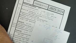 Devoir 1 Tronc Commun maths en Français 1er semestre 20232024 أحسن نموذج كامل [upl. by Rocher]