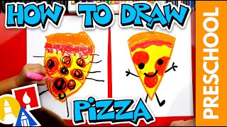 How To Draw Pizza  Preschool [upl. by Runstadler370]