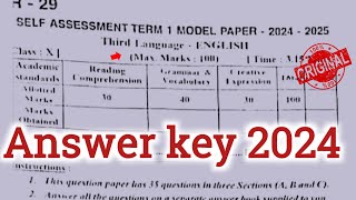 💯Ap 10th class English Sa1 real question paper and answers 202410th class Sa1 English answer key [upl. by Michella]