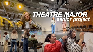 my THEATRE BFA CAPSTONE project vlog 2024 [upl. by Rotsen]