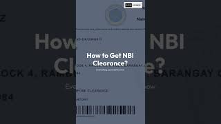 How to Get NBI Clearance [upl. by Ynohtnakram]