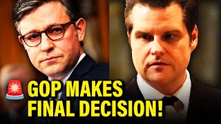 🚨 House GOP ANNOUNCES Decision on GAETZ REPORT [upl. by Epuladaug]