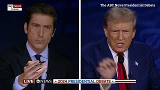 Donald Trump brutally rebukes ABC Moderators crime data factchecking [upl. by Bacon692]