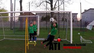 Goalkeeper Training U8  Trening Bramkarski U8 3 [upl. by Rains761]