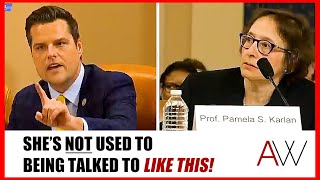 quotNOquot Matt Gaetz EXPLODES at woke professor who tries to cut him off [upl. by Gamin]