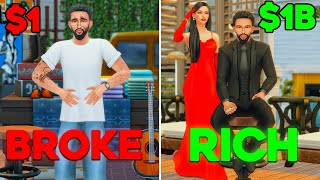 Going From BROKE to RICH in The Sims 4 Rags to Riches [upl. by Teodoro859]