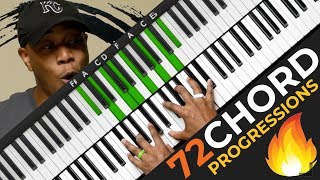 Play 72 Chord Progressions 🔥 The AMAZING 251 🎹🔥 [upl. by Norita359]