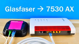 7530 AX am Glasfaser ONT WLAN Speed Ping Latenz Reichweite FRITZOS 780 Fritzbox 7390 amp 7490 [upl. by Arreit]