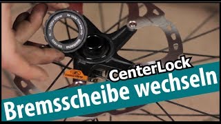 CenterLock Bremsscheiben wechseln  Shimano Sram Formula usw [upl. by Mccomb]