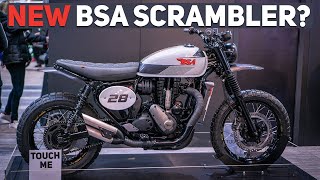 New BSA Scrambler Concept  Motorcycle Live 2022 [upl. by Molton999]