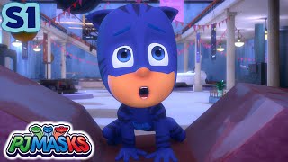 Catboy and the Pogo Dozer  PJ Masks S1 E04  Cartoon for kids [upl. by Elleirb]