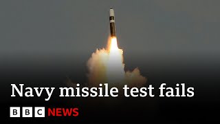 Trident missile test fails for second time in a row  BBC News [upl. by Adina]