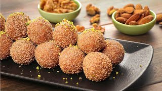 Churma Ladoo Recipe By SooperChef [upl. by Llenrahs]