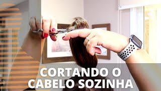 APRENDA A CORTAR SEU CABELO SOZINHA EM CASA  Marcia Maria Pro [upl. by Norri]