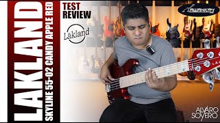 BAJO LAKLAND SKYLINE 5502 CUSTOM CANDY APPLE RED  Test y Review por Alvaro Sovero [upl. by Nored]