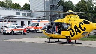 Korbach Rettungshubschrauber Christoph 25 startet  Kurzvideo [upl. by Aivon]