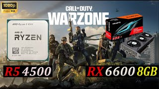 RYZEN 5 4500  RX 6600 8GB  WARZONE 30 Competitive Settings 1080p [upl. by Noonan594]