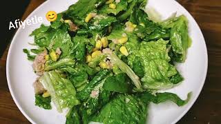 salata tarifi az malzemeli çok lezzetli salata  ton balıklı salata 🥗 [upl. by Goldie]