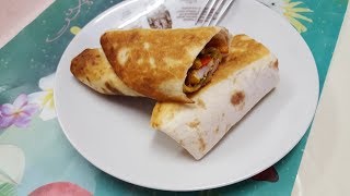 Recept Wraps met kip عشاء سهل وسريع التحضير روعه في المذاق بدون فرن [upl. by Baiel]