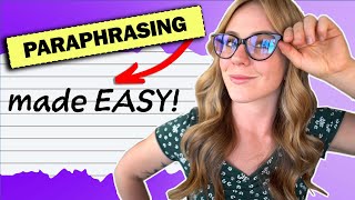 PARAPHRASING The Basic Steps Tips amp Tricks [upl. by Rock]