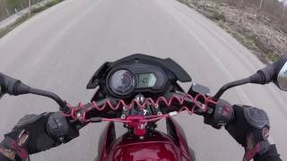 Top speed pulsar 135 ls 2017  velocidad máxima [upl. by Hajar]