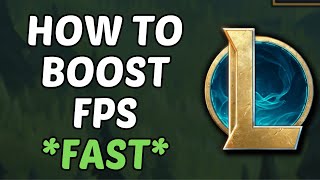 How To Boost FPS In League Of Legends 2024 [upl. by Mafala616]