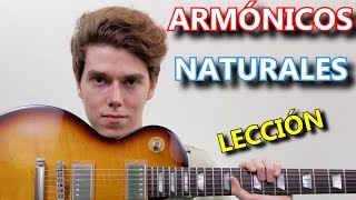 Como Hacer Armonicos Naturales En Guitarra [upl. by Eytak]