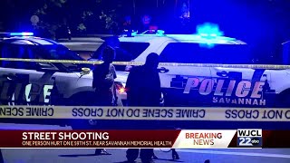 One person hurt in overnight Savannah shooting [upl. by Fabria]