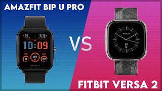 Amazfit Bip U Pro vs Fitbit Versa 2 Comparison [upl. by Anaidirib435]