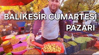 Balıkesir Cumartesi Pazarı Bahçelievler  9 Kasım 2024  vlog bazaar viralvideo turkey [upl. by Bendicty138]