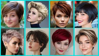 Very percious pixie short Haircut with curtains bang out for younger age women2024 [upl. by Tessi]